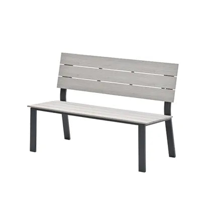 Delvotira | Banc De Jardin - Garden Impressions - Ellen - Gris Foncé - Teck Clair Vironwood