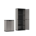 Delvotira | Armoire de rangement Kis Jolly Haute + Basse 2 pièces