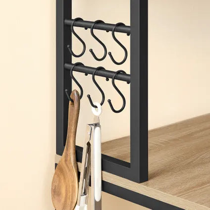 Meuble De Cuisine - Leobert - Chêne Sonoma - 60 X 40 X 167 Cm