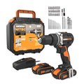 Delvotira | Perceuse à percussion sans fil - WORX - 20V - 60 Nm - 2 vitesses - Mandrin 13 mm