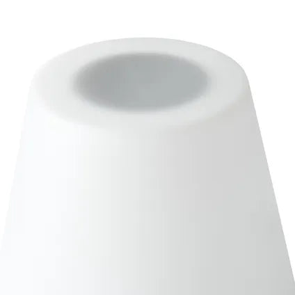 Lampadaire Solaire D’extérieur À Led Beliani Fonesca Blanc Noir 30x30x150 Cm