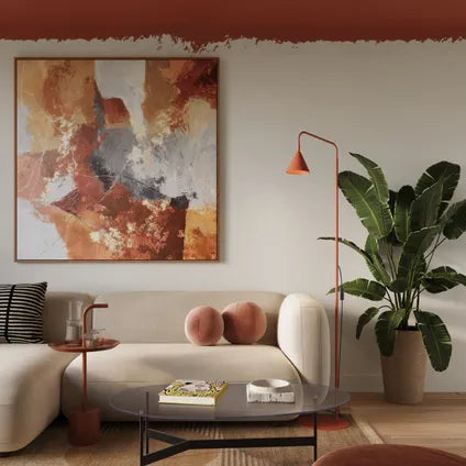 Lampadaires Sollux Lighting Nox Ocre Rouge Acier