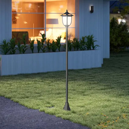 Lampadaire Solaire De Jardin Collahausse – 6 Led – Noir – Diam.26,5x177cm – Batterie Rechargeable 6 – 8h